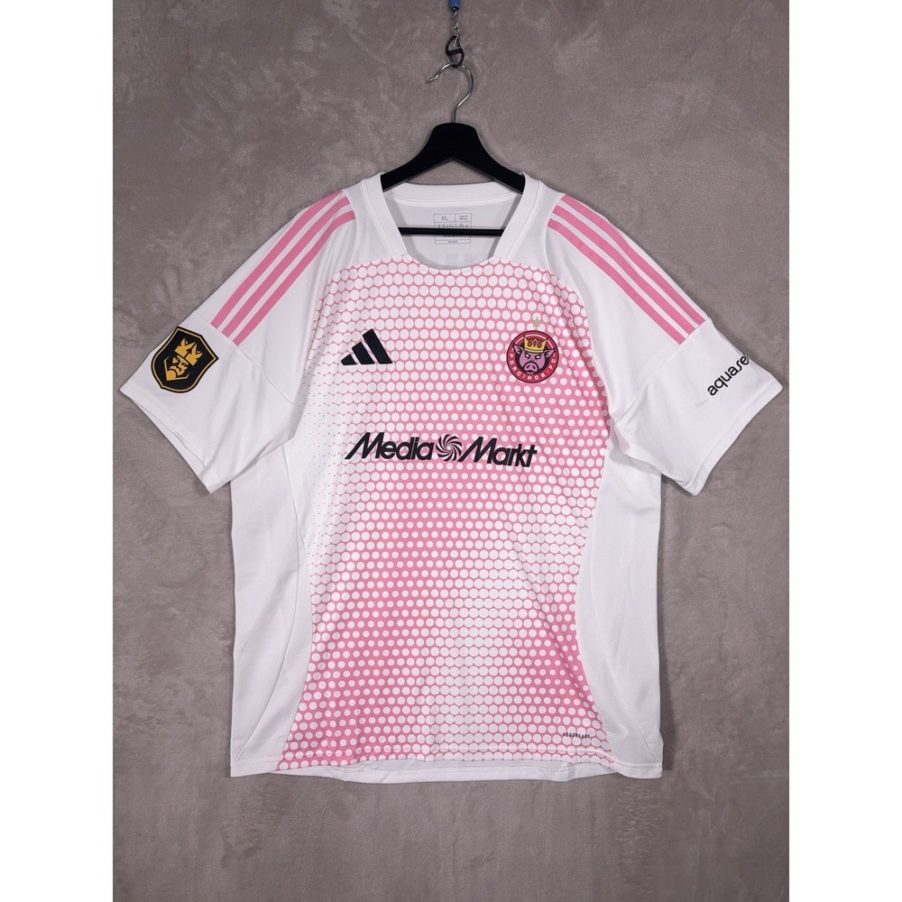 Adidas Porcinos FC 2025 Home V2 Soccer Jersey Kit Mens XL White Kings League